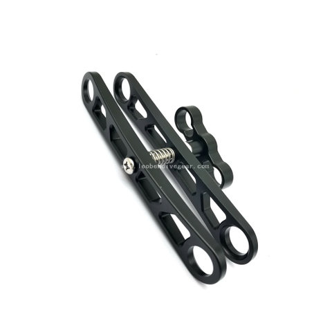 Leoben 5-inch Center to Center Lightweight Aluminum Underwater X-Large Camera Arm Ball Joint Clamp