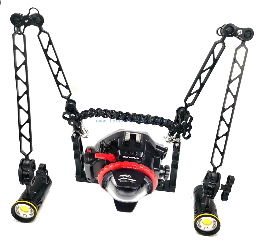 12 inches /8 inches Underwater Strobe Dive Photo Video Light Arm Tray System 