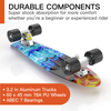 M Merkapa 22" Complete Skateboard with Regular PU Wheels for Beginners Kids Aged 6-12 Boys Girls 