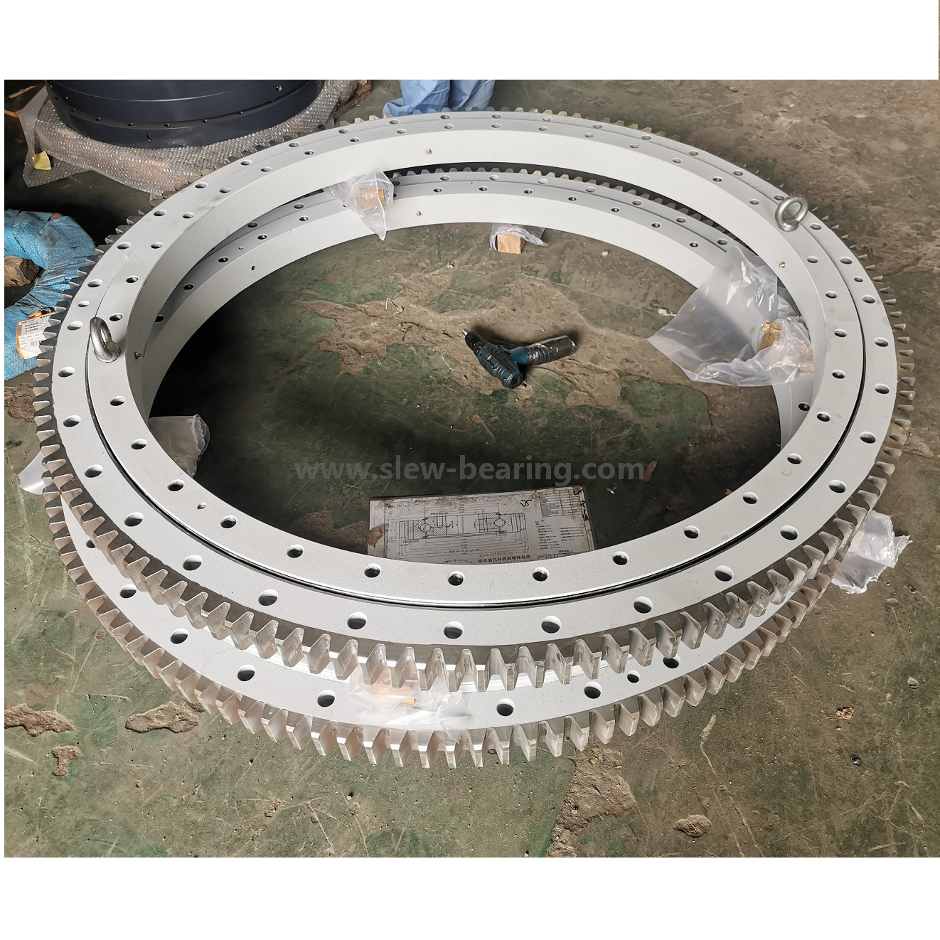 Rolamento giratório de turbina eólica pulverizado com zinco de alta qualidade da China