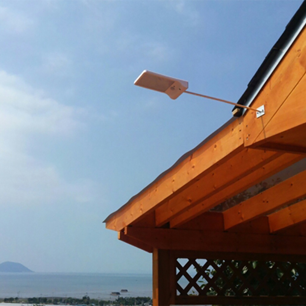 Waterproof Solar Powered LED Garden Lamp Flat Panel Ultra Thin Motion Sensor 36 LED Wall Mounted Lamp with Extension Rod