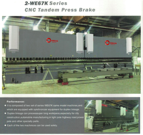 2-WE67K CNC TANDEM PRESS BRAKE 