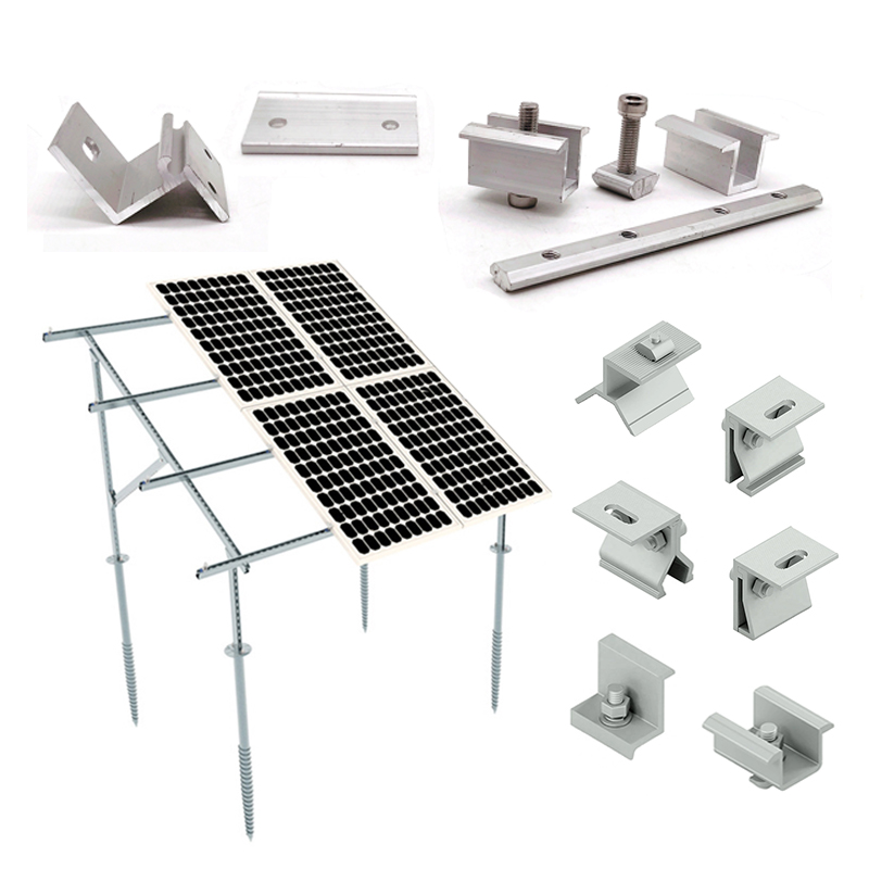 دعم الألواح الشمسية الفولاذية المجلفنة بين قوسين قابل للتعديل للتركيب على السقف الكهروضوئي / بيت متنقل