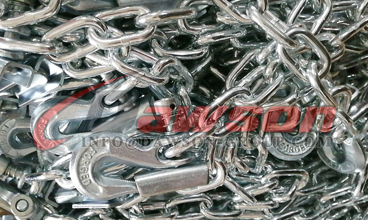 Conjunto de cadenas de seguridad para remolque G70 con gancho y pestillo deslizantes en cada extremo - Dawson Group Ltd. - Fabricante, proveedor y f&aacute;brica de China