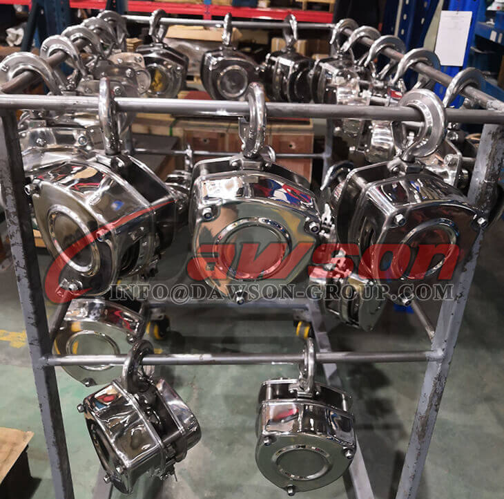 Polipasto de cadena de acero inoxidable DS-ST-C, Bloque de cadena SS, Bloque de cadena manual - Dawson Group Ltd. - Fabricante, f&aacute;brica de China