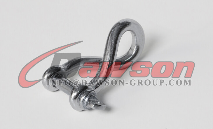 Grillete torcido de acero inoxidable, Grillete torcido con pasador roscado SS304, Grillete torcido AISI316 con pasador roscado - Dawson Group Ltd. - Fabricante, f&aacute;brica de China