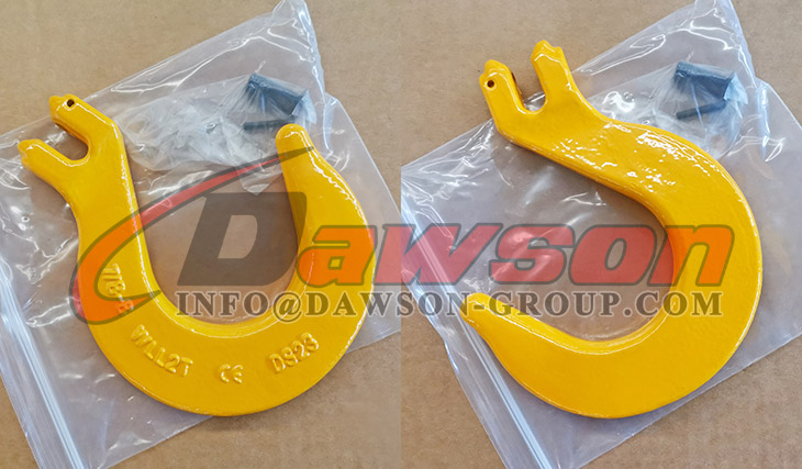 Gancho de fundici&oacute;n de horquilla G80 para eslingas de cadena de elevaci&oacute;n, Gancho de fundici&oacute;n de horquilla DS237 G80 - Dawson Group Ltd. - Fabricante, proveedor de China