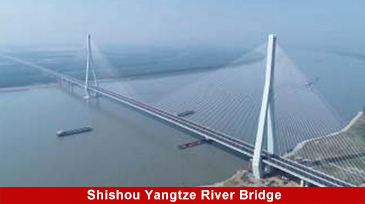 Puente sobre el r&iacute;o Shishou Yangtze, puente atirantado - Dawson Group Ltd. - Fabricante, proveedor y f&aacute;brica de China
