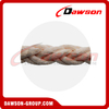 Corda de amarração de 8 fios de material de polipropileno e poliéster, corda de amarração de PP e poliéster