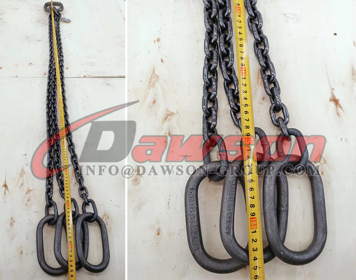 Eslinga de cadena de triple pierna de grado 80, eslinga de cadena G80 para elevaci&oacute;n y amarre - Dawson Group Ltd. - Fabricante, proveedor y f&aacute;brica de China