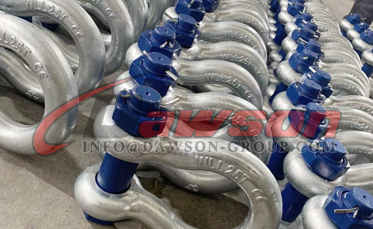 Grillete de anclaje con pasador tipo perno azul galvanizado en caliente con tuerca y pasador de seguridad - Dawson Group Ltd. - Fabricante, proveedor y f&aacute;brica de China