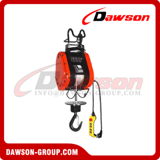 Cabrestante de cable tipo suspensión liviano DAWSON DS-NX, polipasto tipo colgante liviano, polipasto de cable eléctrico