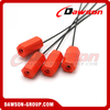 Sello metálico de cable hexagonal desechable DS-BCC106 para transporte de seguridad