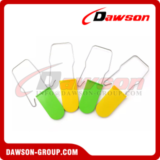 DS-BCL201 Selo de cadeado de segurança de plástico evidente com estampagem a quente personalizada para etiqueta