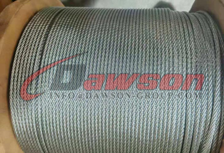 Cable de alambre galvanizado 6 &times; 19 + FC - Dawson Group Ltd. - Fabricante, proveedor, f&aacute;brica de China