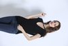 P20B06HX women's spring summer cashmere knitted v neck basic style slim fit pullover sweater