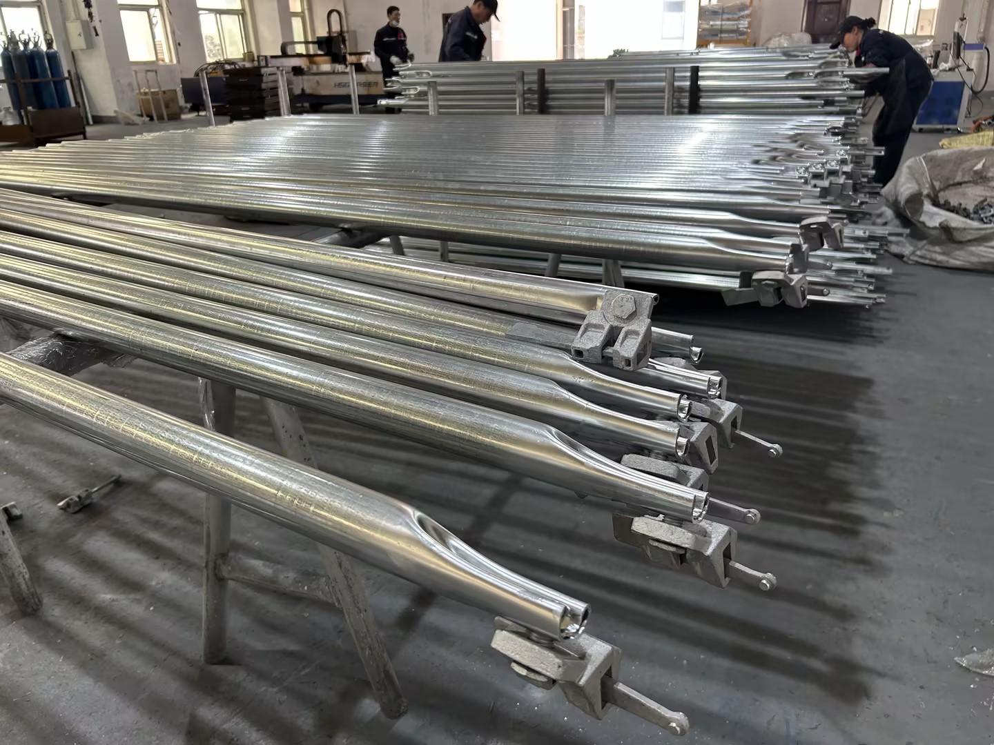 Ringlock Scaffolding Diagonal Brace Lóbulo de andamio de ataques diagonales