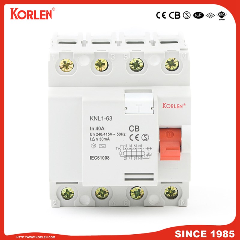 KNL1-63 Residual Current Circuit Breaker