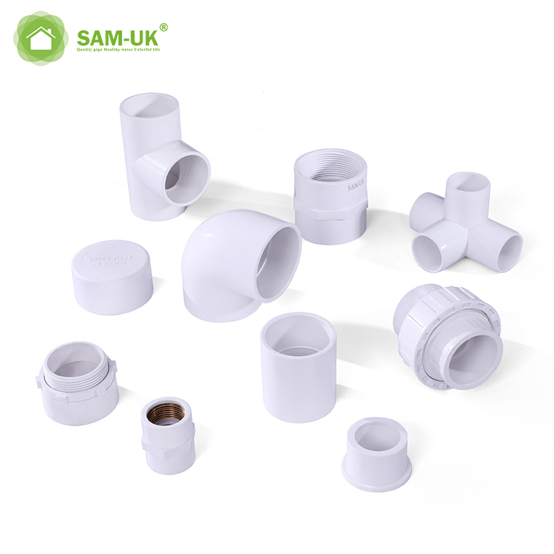 sam-uk 工厂批发高品质塑料 pvc 管道水暖配件制造商 PVC 异径套管