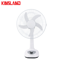 OEM ODM Kinsland 14 inch Rechargeable Emergency Fan Desk Solar Fan Ac Dc Fan with Solar Panel