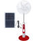 Battery Operated 16 Inch Rechargeable Solar Panel Fan Solar Powered Outdoor Fans Ac Dc Motor