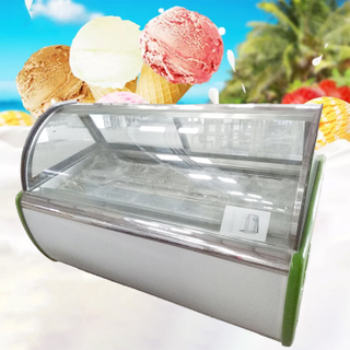 Ice cream display fridge showcase
