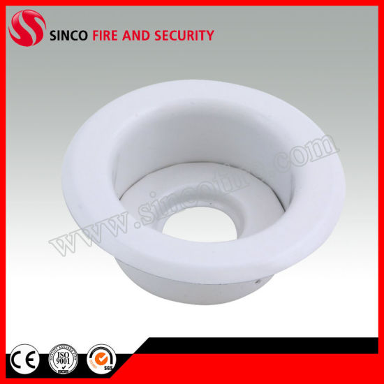 Two Pieces Chrome/White Escutcheon Plate for Fire Sprinkler