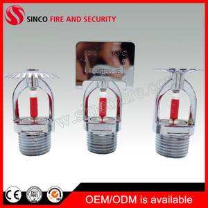 1/2 Inch Brass Material Chrome Finished Sprinkler Upright/Pendent/Sidewall Fire Sprinkler