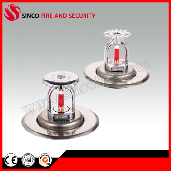 Dn15 1/2 Inch Pendent Fire Sprinkler Head with Escutcheon Plate