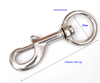 120MM (1-1/4")316 Stainless Steel Scuba Diving Extral Large Single Ended Round Swivel Eye Bolt Snap