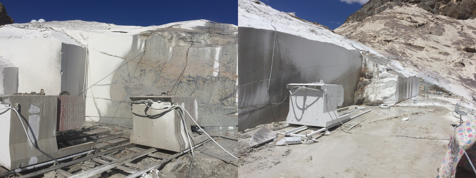 Канатная пила в карьере