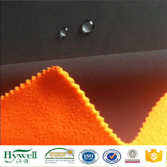 Tejido elástico laminado TPU membrana Softshell tela para chaqueta de invierno