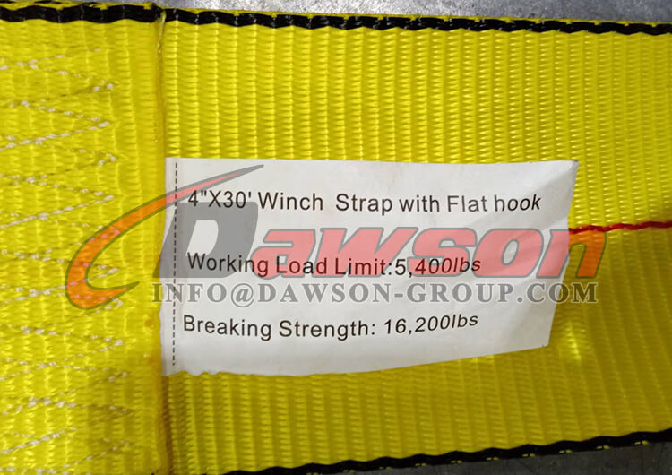 フラット スナップ フック付き 4 インチ 30 ラッシング ラチェット ストラップ - Dawson Group Ltd. - 中国メーカー、サプライヤー、工場
