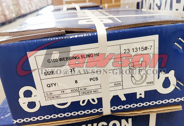 DS1055 G100 WLL 1-6T ウェブ スリング フック、合成合金ラウンド スリング フック - Dawson Group Ltd. - 中国メーカー、サプライヤー