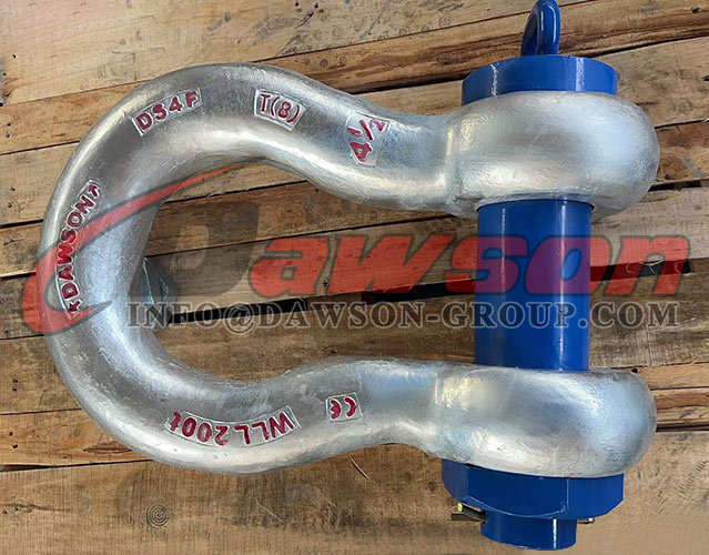 Grillete WLL grande con secci&oacute;n transversal circular, grillete de cuerpo redondo tipo perno de alta resistencia de acero de aleaci&oacute;n - Dawson Group Ltd. - Fabricante, proveedor de China