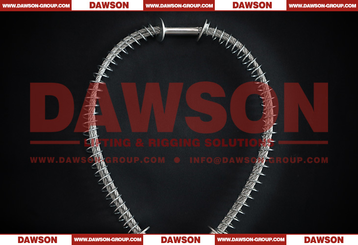 Cable de seguridad Whipcheck resistente a la corrosi&oacute;n y al &oacute;xido de acero al carbono galvanizado DAWSON Cable de control de l&aacute;tigo de manguera a manguera - Dawson Group Ltd. - Fabricante, proveedor de China