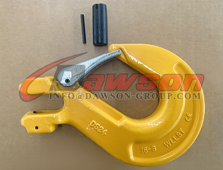 DS012 G80 Gancho de eslinga de horquilla de 6-32 mm con pestillo fundido para eslingas de cadena de elevaci&oacute;n de gr&uacute;a - Dawson Group Ltd. - Fabricante, proveedor de China