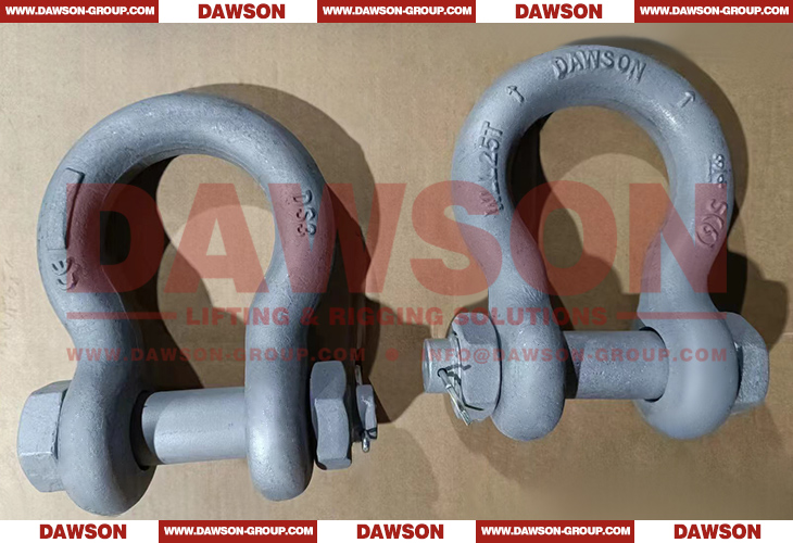 Dawson ブランド WLL 17Ton 溶融亜鉛めっき US タイプ DG2130 安全ピン付き弓シャックル - Dawson Group Ltd. - 中国メーカー、サプライヤー、工場
