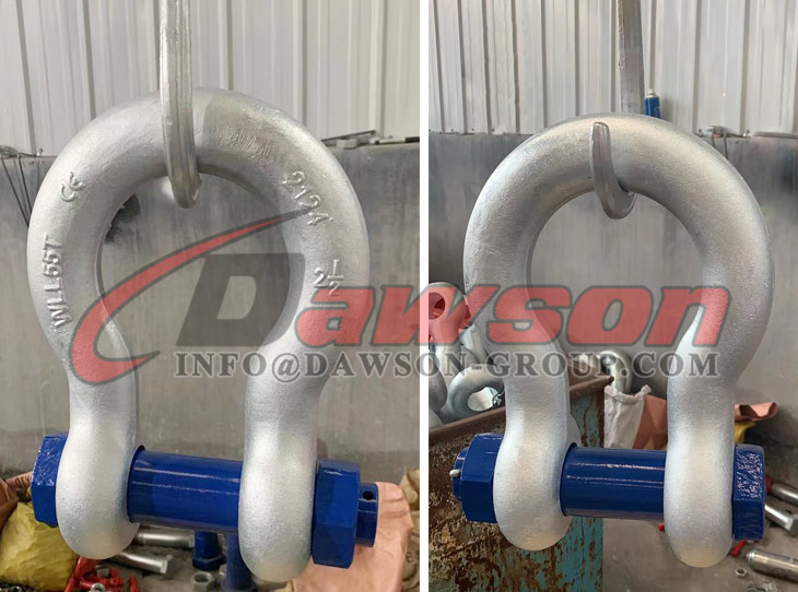 Grillete de anclaje con pasador tipo perno azul galvanizado en caliente con tuerca y pasador de seguridad - Dawson Group Ltd. - Fabricante, proveedor de China