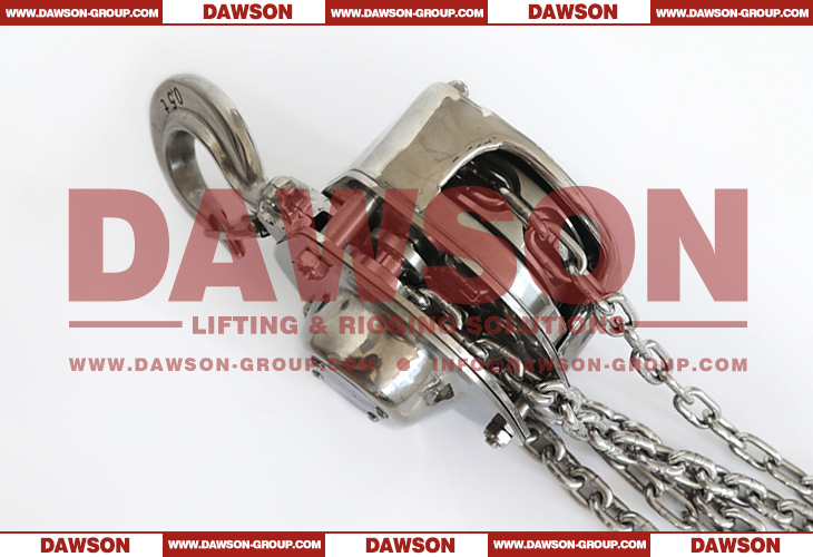 Polipasto de cadena de acero inoxidable DAWSON DS-ST-C 0.5T, bloque de cadena SS 500 kg, polipasto de cadena manual - Dawson Group Ltd. - Fabricante de China