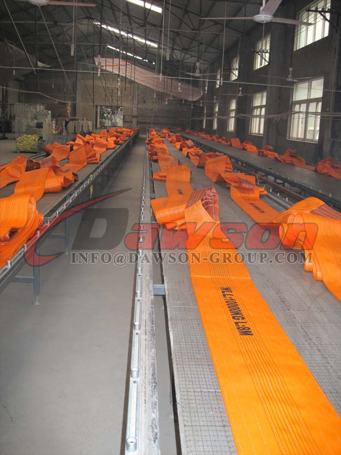 Eslingas de cinta plana WLL de 10000 kg, eslingas de cinta de poli&eacute;ster de 10 toneladas - Dawson Group Ltd. - Fabricante, f&aacute;brica de China