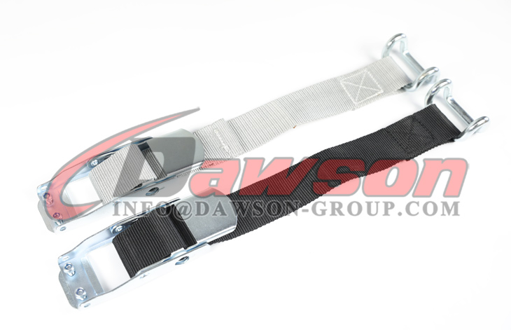 BS EN12195-2 45MM LC 350daN ブラック グレー オーバーセンター バックル ストラップ、爪フック付き - Dawson Group Ltd. - 中国メーカー、サプライヤー