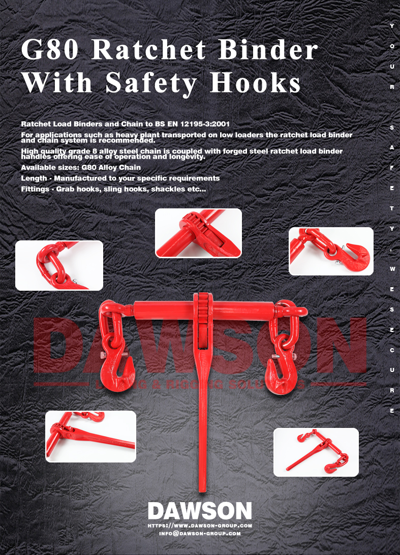 Carpeta de trinquete G80 con ganchos de seguridad - Dawson Group Ltd. - Fabricante, proveedor y f&aacute;brica de China