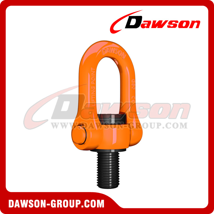 DAWSON M8-M100 Rosca métrica Doble grillete giratorio G80 Anillo de elevación giratorio