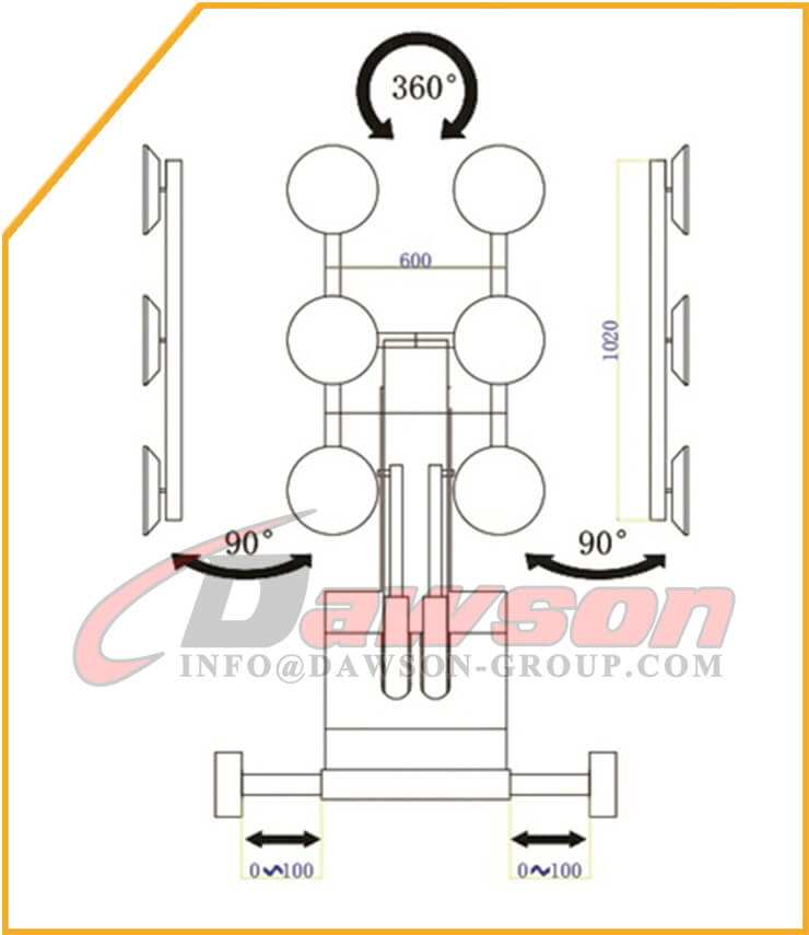 DS-CAR-500 グレージング ロボット、電動油圧グレージング ロボット、マニピュレーターに関するパフォーマンス - Dawson Group Ltd. - 中国メーカー、サプライヤー