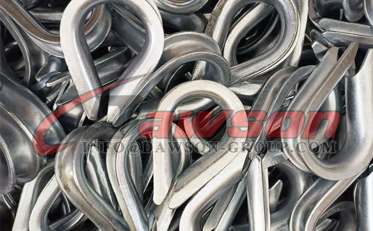 Dedal de cable de acero galvanizado DIN 6899 tipo B, Dedales de cable de acero dulce - Dawson Group Ltd. - Fabricante, f&aacute;brica de China