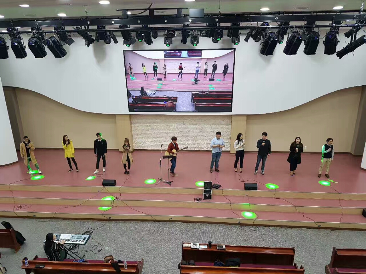 led studio light luz de escenario led