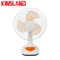 12" Solar Rechargeable Table Fan with LED Light 2-Speed Mechanical Control 6V 4.2ah AC/DC for Hotels/ Outdoor