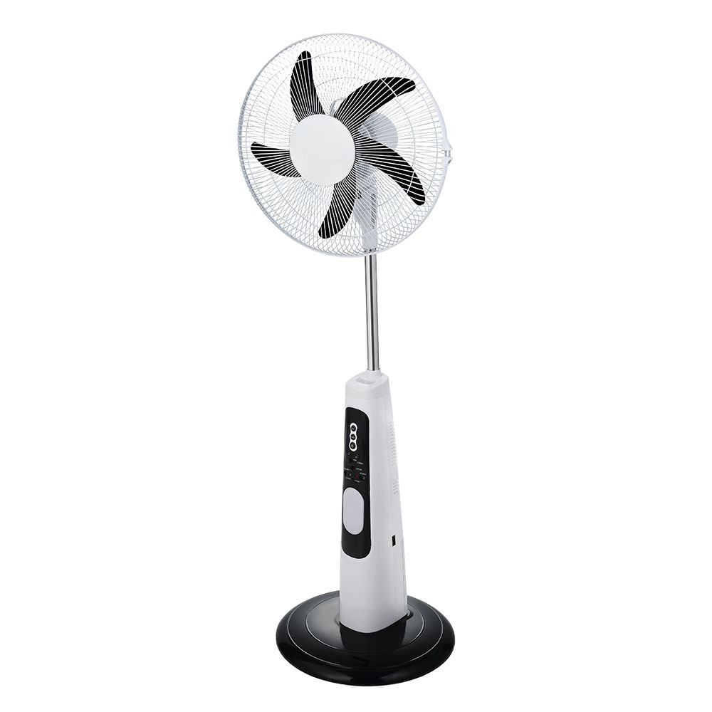 Battery Operated 16 Inch Rechargeable Solar Panel Fan Solar Powered Outdoor Fans Ac Dc Motor