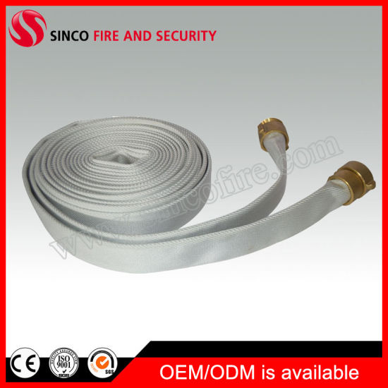 250 Psi White Polyester Fire Hose with Nh/Nst Hose Couplings